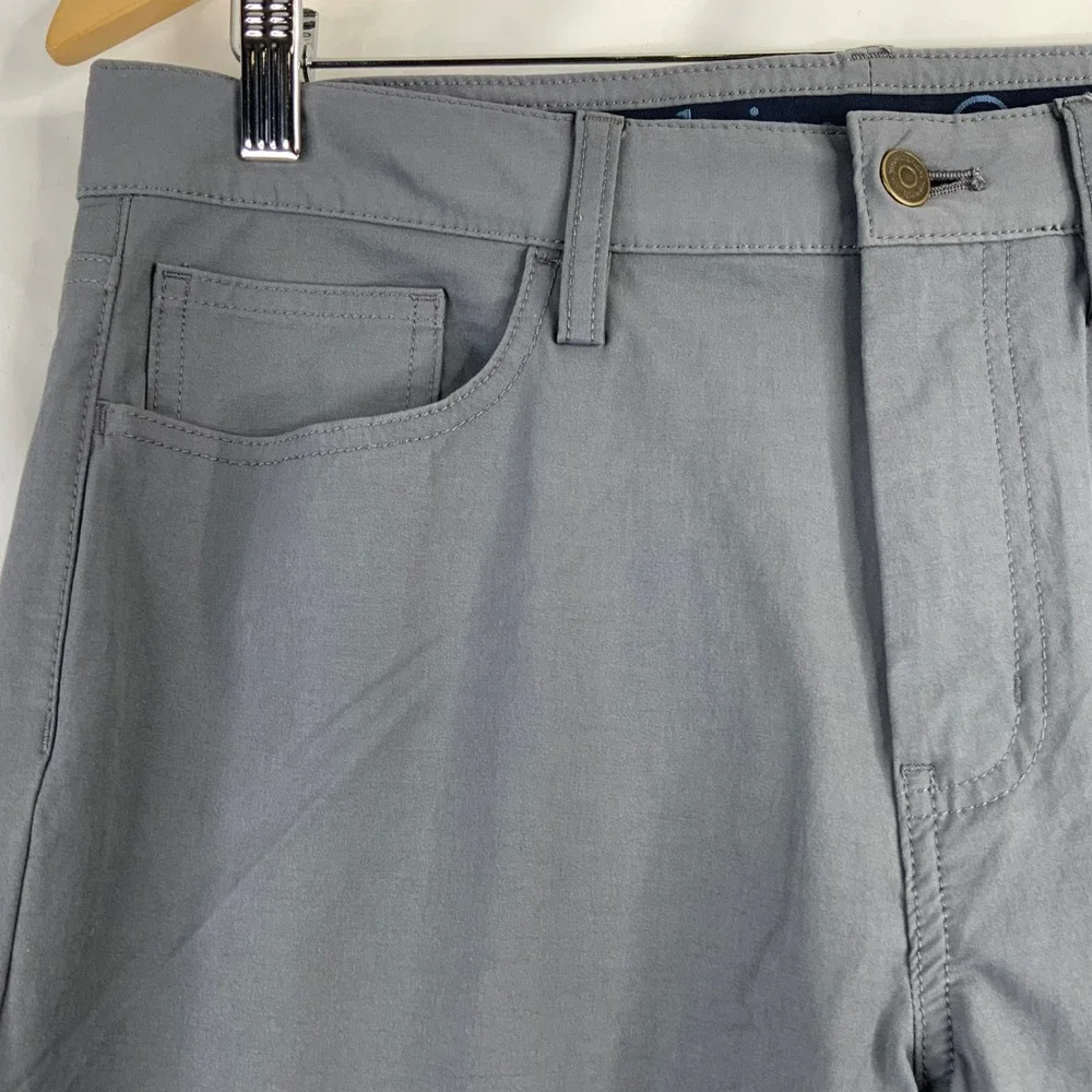 Vineyard Vines Mens On The Go Pant Gray Performance Chino Stretch 32x32